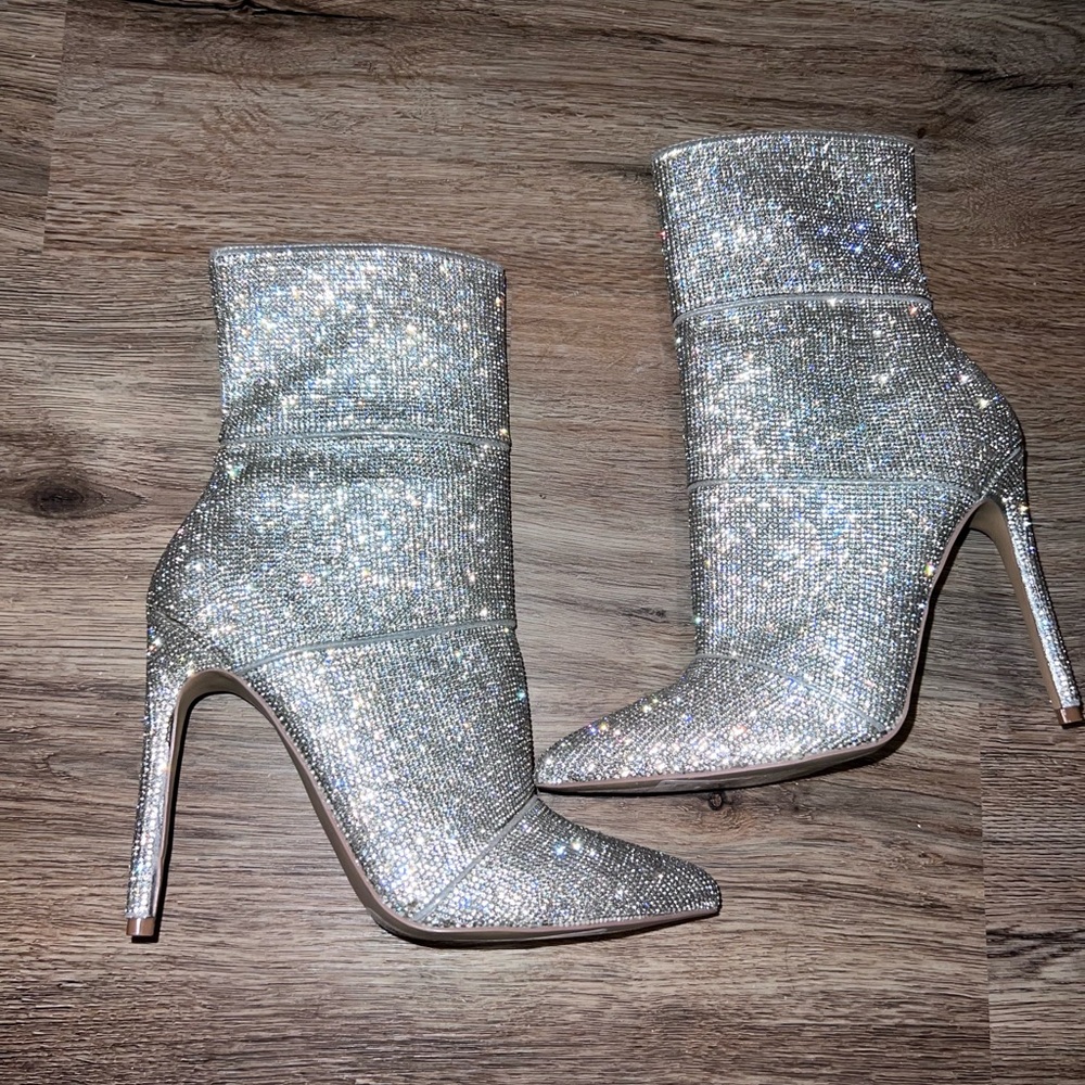 Steve Madden Sparkly Boot Heels
